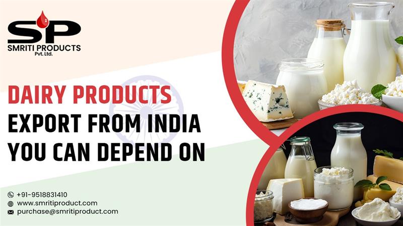 Dairy Products Export from India